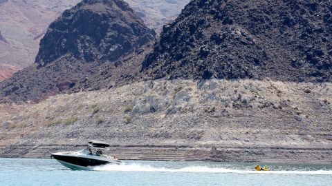 Las Vegas has been hit by flash flooding this week, following drought at nearby Lake Mead.