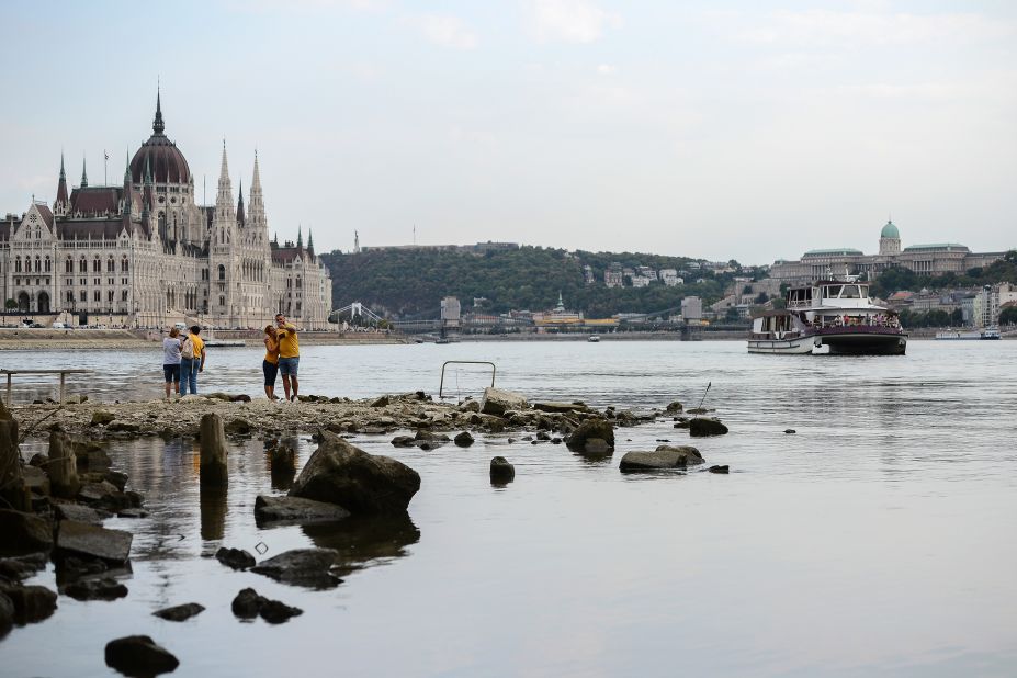 <strong>Feeling blue: </strong>Budapest looks different to locals, but tourists are still enjoying the Danube.
