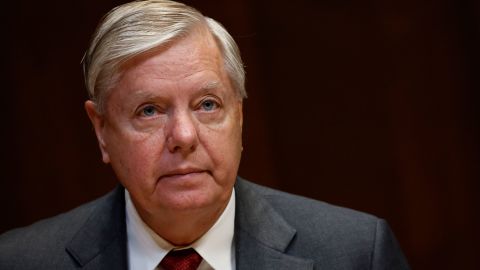 Sen. Lindsey Graham attends a Senate Appropriations Subcommittee hearing on May 25 in Washington, DC. 