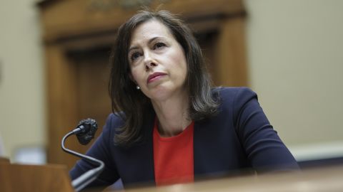 Jessica Rosenworcel, Chairwoman of the Federal Communications Commission, seen during testimony. The FCC is increasingly putting other telecom providers on notice that they are responsible for stemming the tide of illegal robocalls too, and those that don't will be held accountable. 