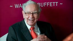 FILE - Warren Buffett, chairman and CEO of Berkshire Hathaway, smiles as he plays bridge following the annual Berkshire Hathaway shareholders meeting in Omaha, Neb., on May 5, 2019. Warren Buffett's company bet more on high-tech darlings Apple and Amazon during the second quarter of 2022 while also investing billions in old school oil producers Occidental Petroleum and Chevron. (AP Photo/Nati Harnik, File)