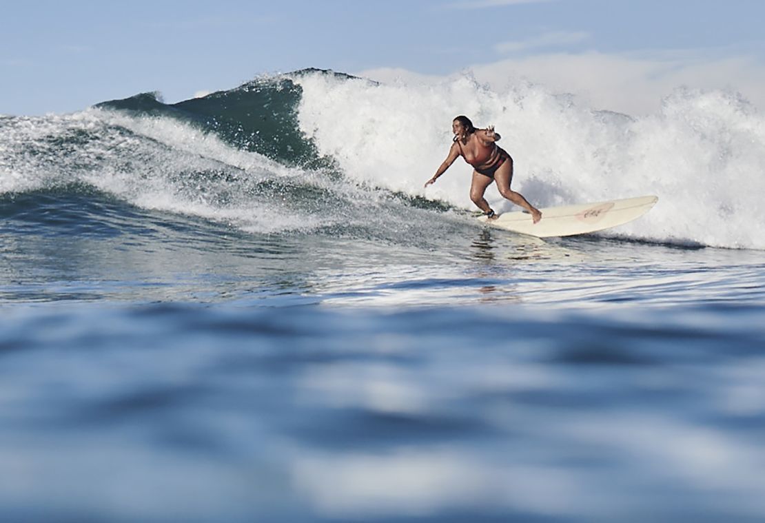 Mara Machuca teaches surfing in Mexico, having started the sport later in life.