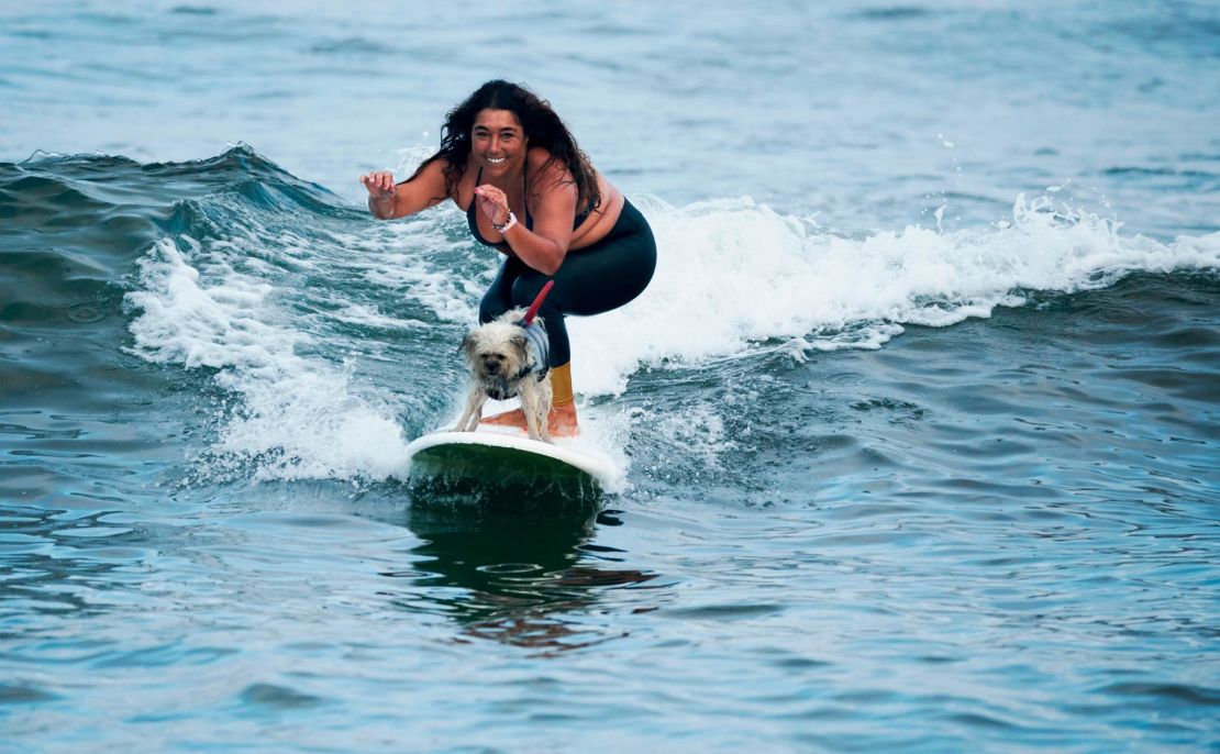 Risa Mara Machuca is a champion surfer at 45.
