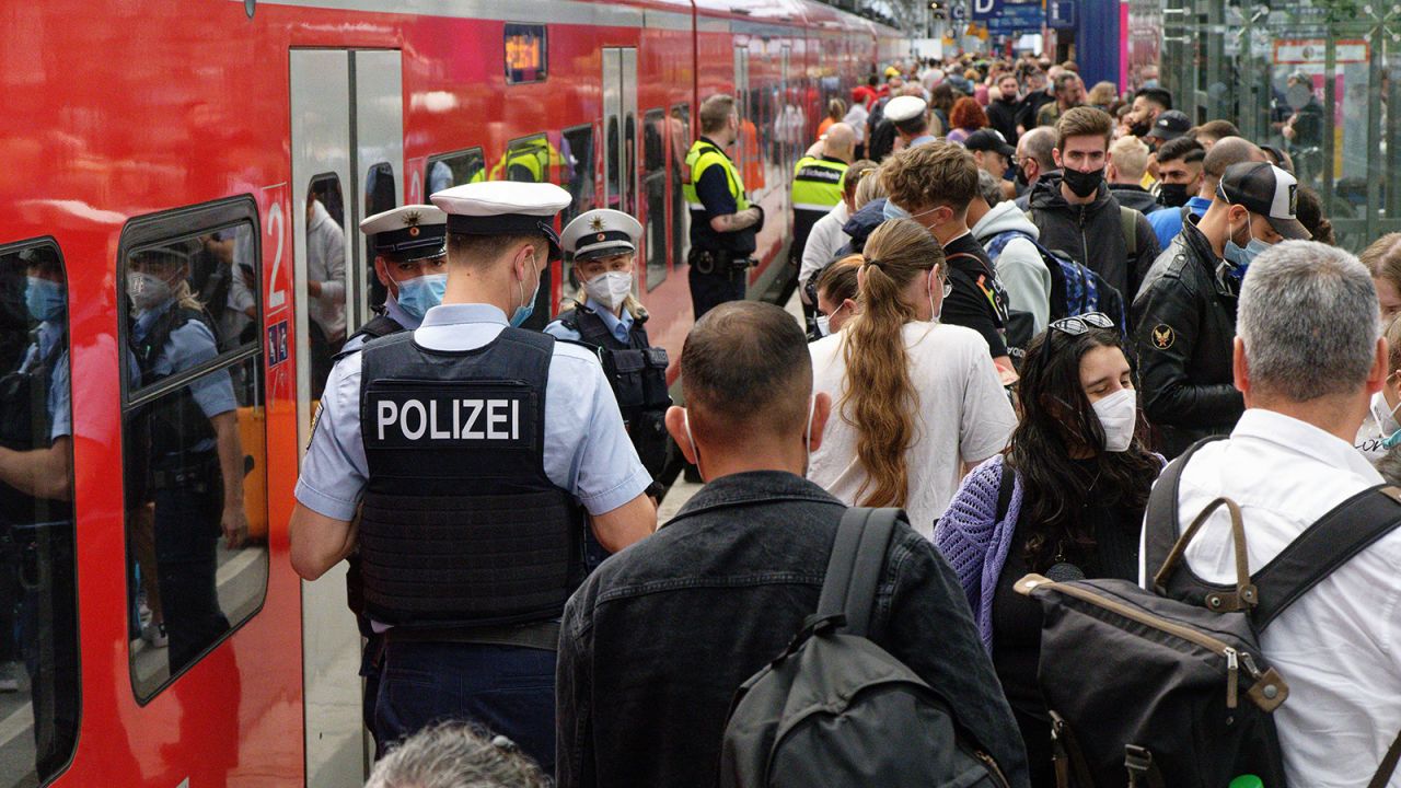 Trains were often crowded as people rushed to enjoy close-to-free transport.