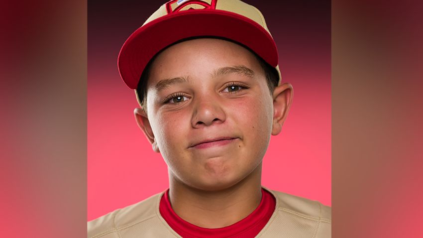 Easton Oliverson is seen in an image posted to Little League Baseball's site.