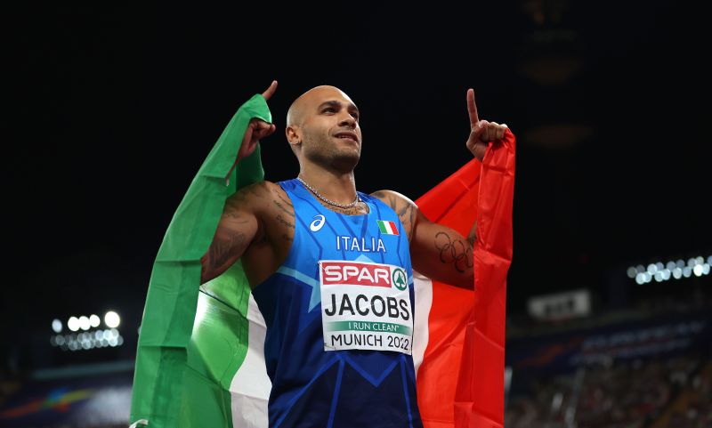 Lamont Marcell Jacobs becomes third man in history to win Olympic and European 100m titles back-to-back CNN