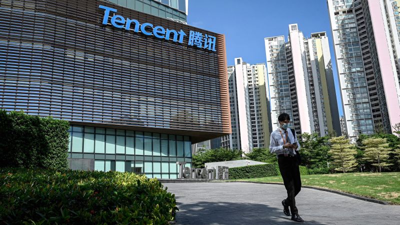Read more about the article Tencent suffers first ever drop in quarterly revenue – CNN