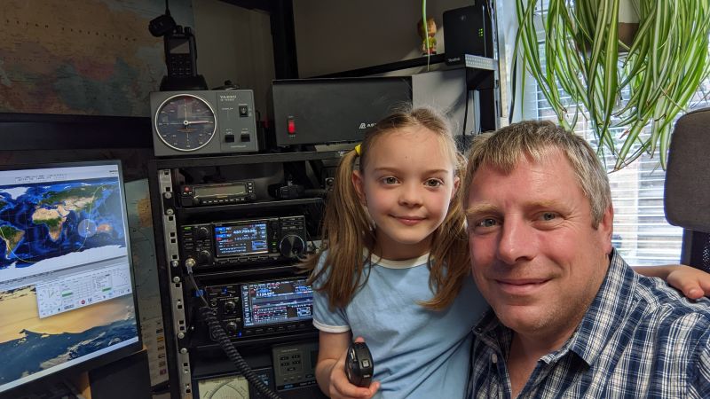 8-year-old girl chats with ISS astronaut using ham radio