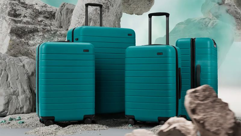 suitcase teal