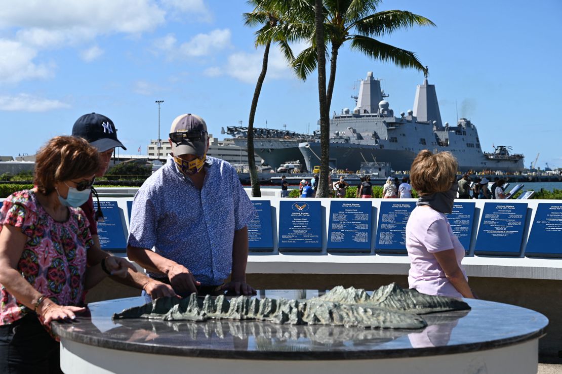 The National Pearl Harbor Memorial is a stop on Kajihiro's DeTours, where visitors discuss the United States' rampant militarization of Hawaii in the 19th and 20th centuries.