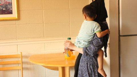 Shila's been giving her nephew juice when he's hungry, but says she's worried she won't have enough to feed him after her food stamp and cash assistance payments were stolen.