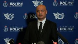 Detective Inspector Tofilau Faamanuia Vaaelua during a press conference on Thursday. Human remains of two children were found in a storage unit sold online, New Zealand police say