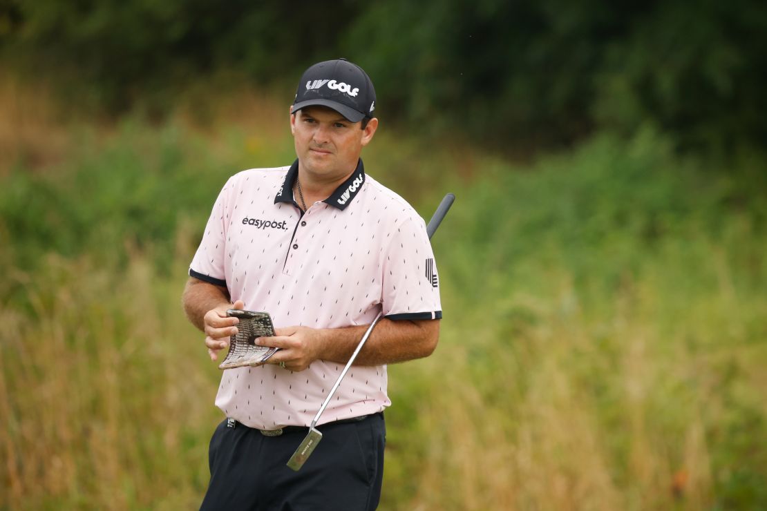 Reed during the LIV Golf Invitational at Trump National Golf Club in Bedminster on July 29.