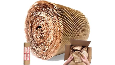 AlexHome Honeycomb Packing Paper 15-Inch x 165-Foot Eco-Friendly Biodegradable Bubble Cushioning Wrap
