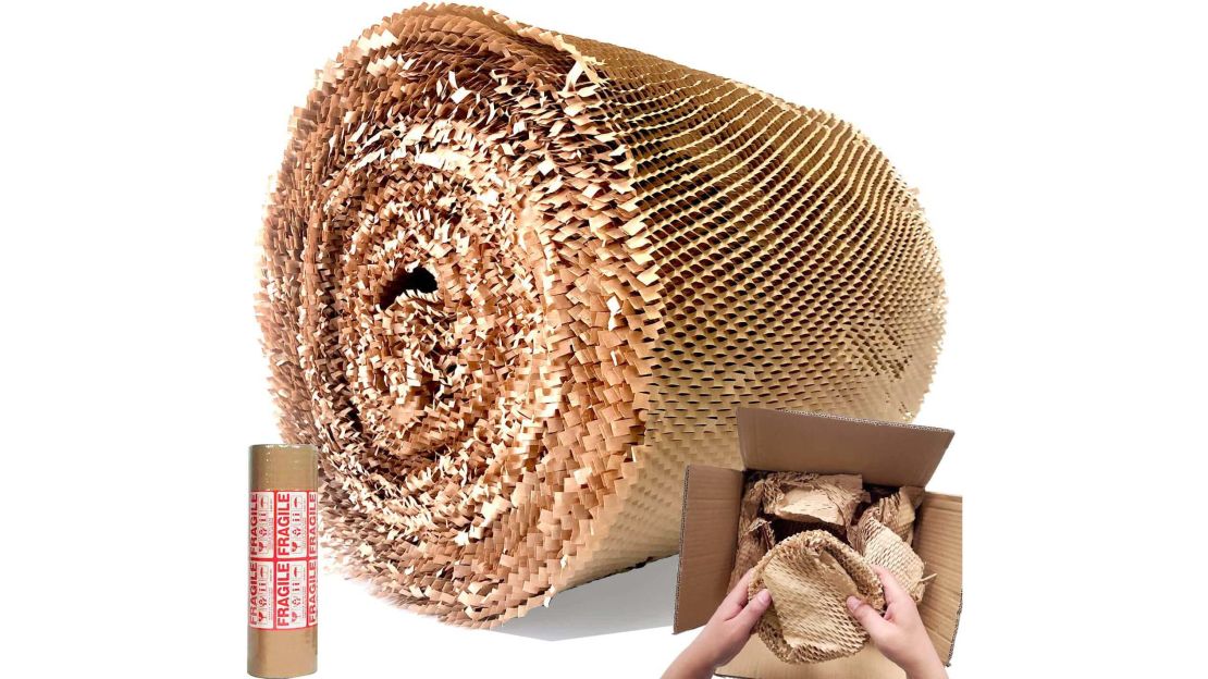 Biodegradable & Recyclable Honeycomb Cushioning Wrap Paper Rolls  Alternative to Bubble Cushioning Wrap - China Kraft Paper, Packing Paper