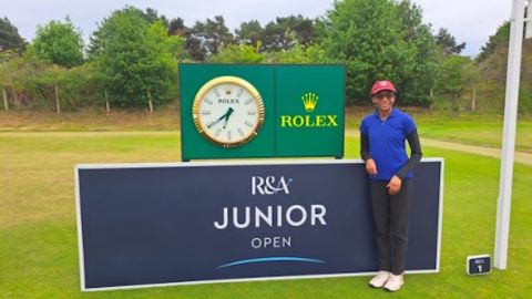 Essien represented Nigeria at the R&A Junior Open in Monifieth, Scotland.