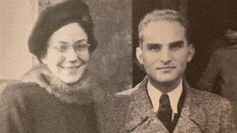 Teri Vidor Weinman and Frank Weinman, Dana Bash's grandparents, seen in 1939 on their wedding day while on the run in Prague.