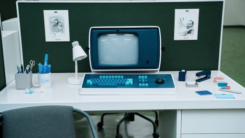 Lumon makes its own, retro computers in the "Severance" universe, Hindle said.