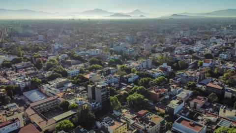 Una vista de la Ciudad de México en febrero.