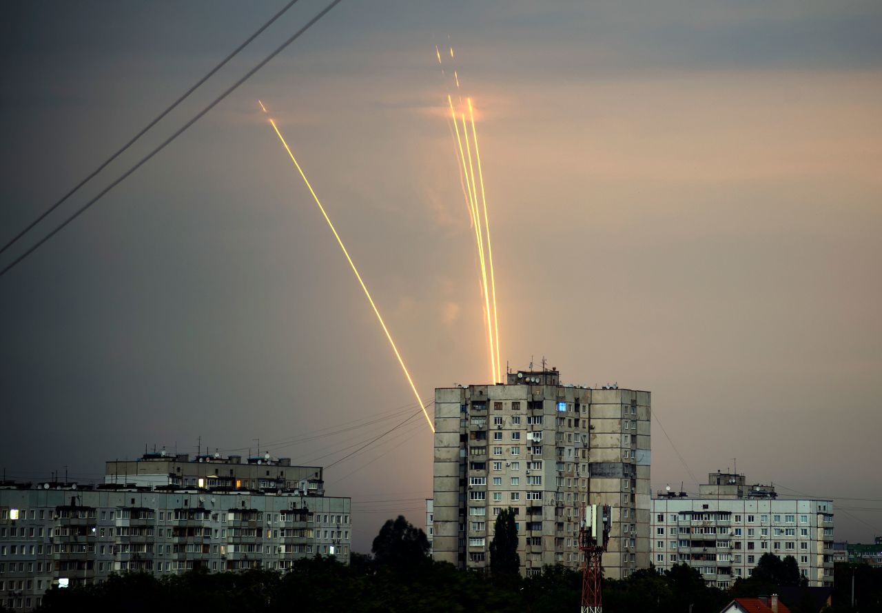 Russian rockets strike Kharkiv, Ukraine, at dawn on Monday, August 15.