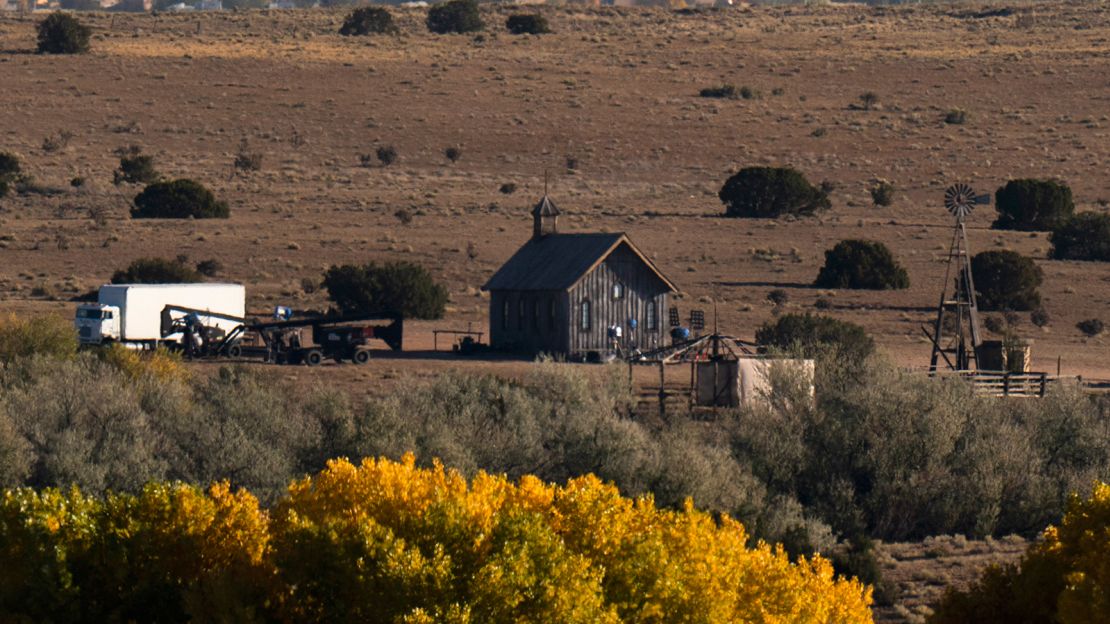 The set of "Rust" at the Bonanza Creek Ranch in Santa Fe, N.M., in October.