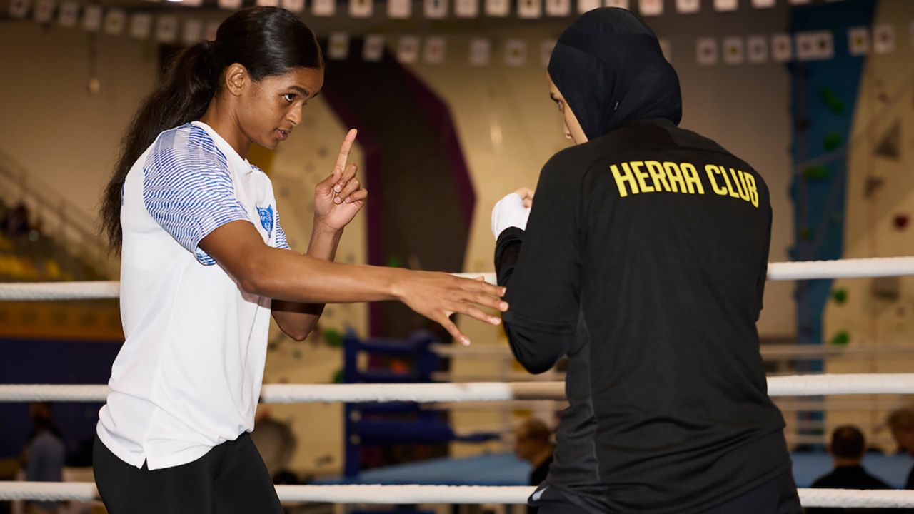 Ali prepares for the first ever female bout to be held in Saudi Arabia. 