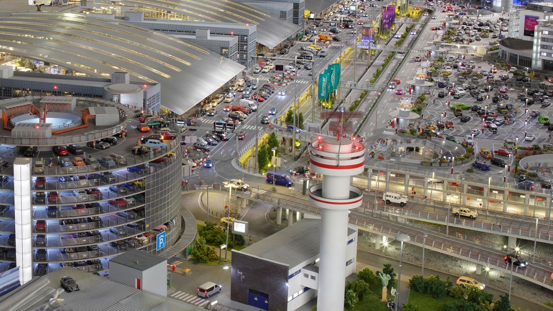 The airport at Miniatur Wunderland is a recreation of the real Hamburg Airport.