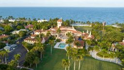 This is an aerial view of President Donald Trump's Mar-a-Lago estate, Wednesday, Aug. 10, 2022, in Palm Beach, Fla. The FBI searched Trump's Mar-a-Lago estate as part of an investigation into whether he took classified records from the White House to his Florida residence, people familiar with the matter said Monday. 