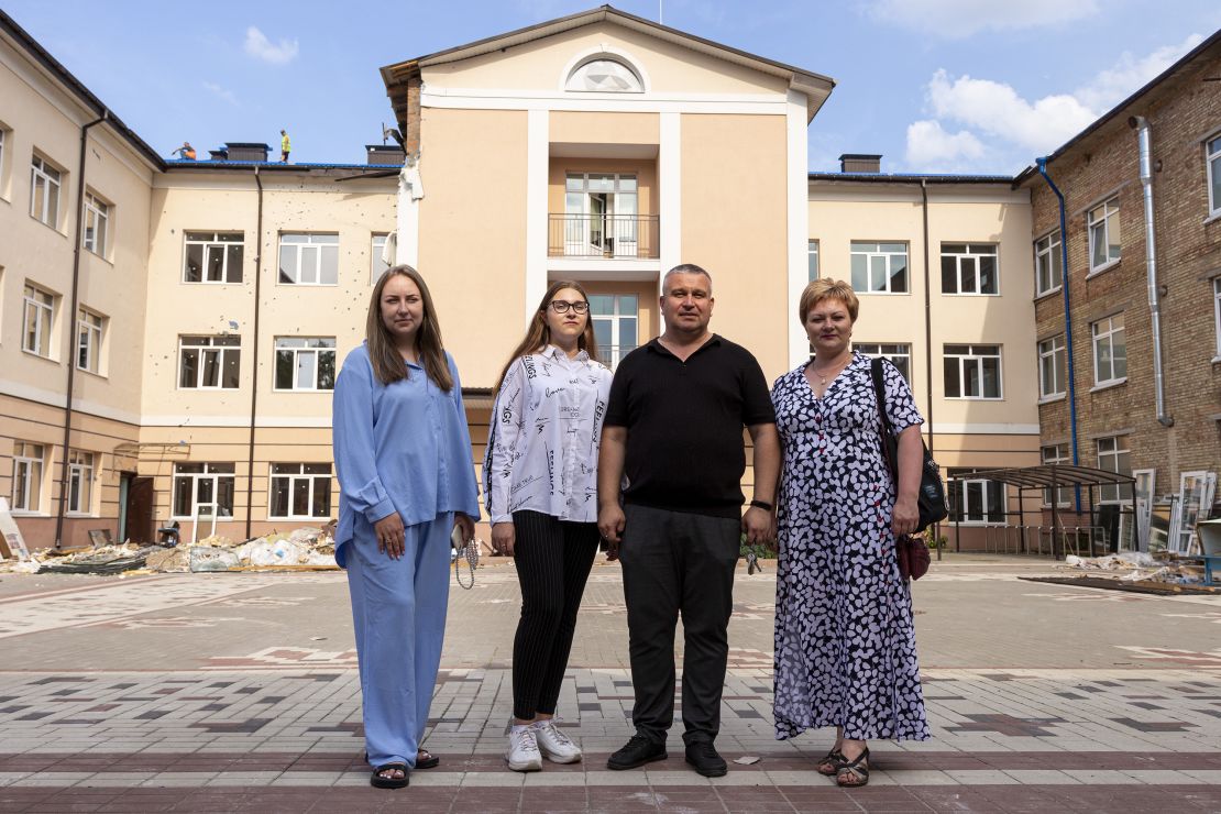 Educators like Ivan Ptashnyk (second from right) are racing to get schools ready for the new year. 
