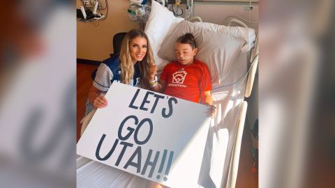 Easton "Tank" Oliverson, a member of Utah's Snow Canyon Little League, is still in the hospital after falling from his bunk bed and fracturing his skull.