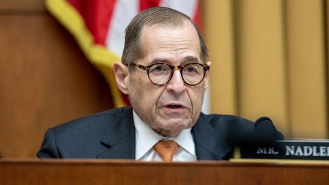 New York Rep. Jerrold Nadler speaks during a House Judiciary Committee hearing at the US Capitol in Washington, DC, on March 17, 2022. 