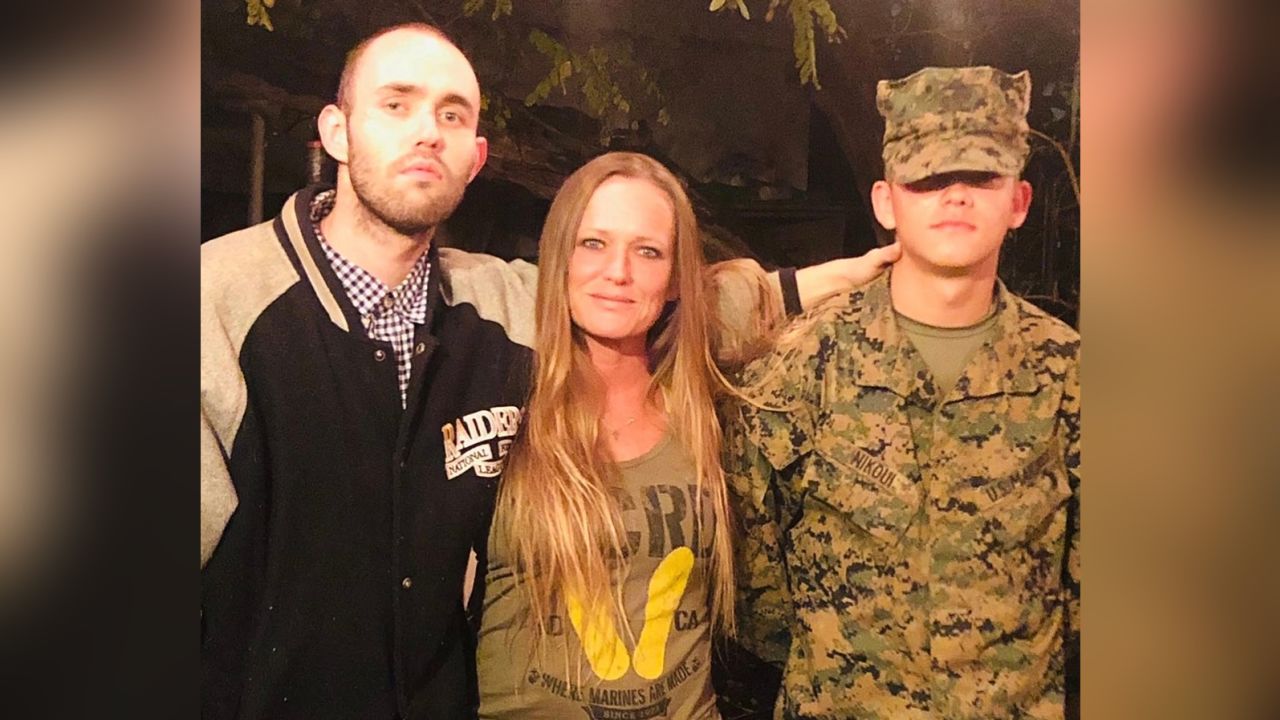 Shana Chappell with the sons she has lost: Dakota Halverson, left, and Kareem Nikoui.