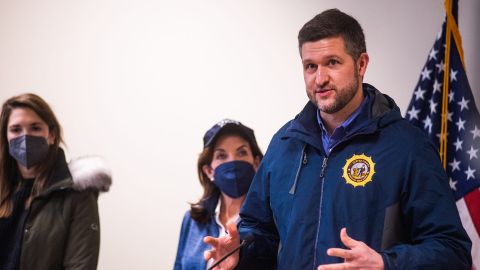 Ulster County Executive Pat Ryan, seen here during a February news conference, is running in Tuesday's special election for the 19th District.