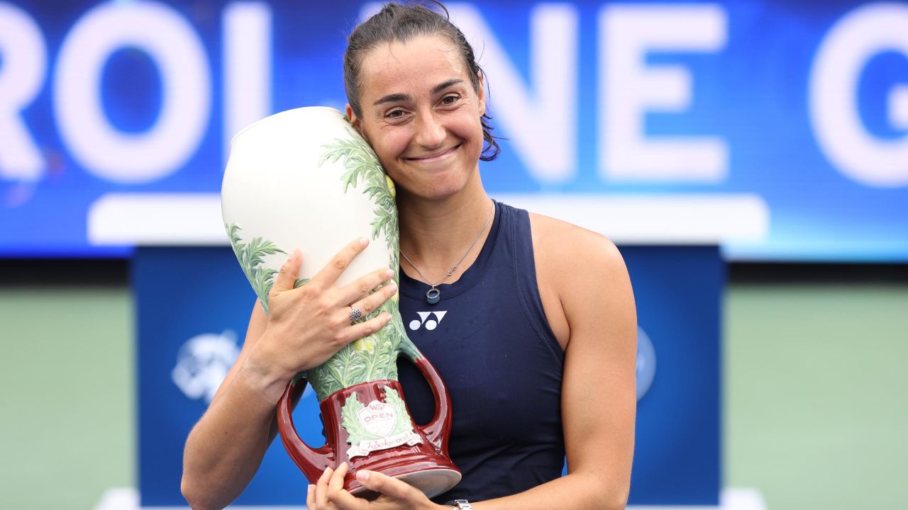 Caroline Garcia claimed the third WTA 1000 title of her career with victory over Petra Kvitova.