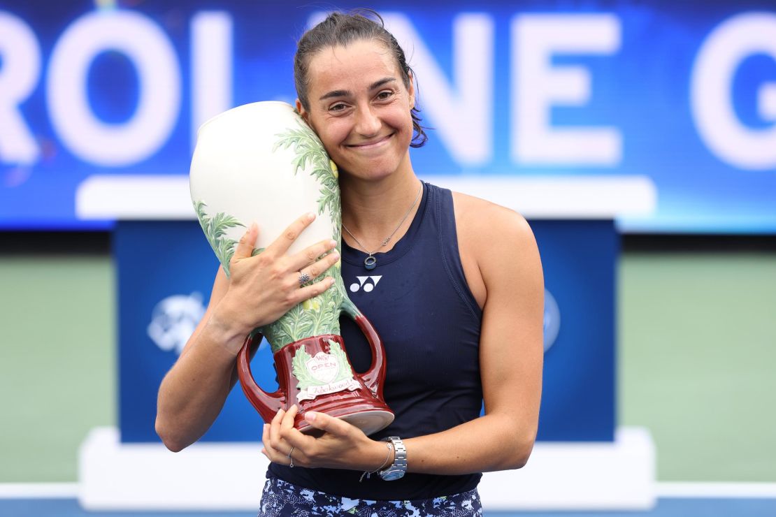 Caroline Garcia claimed the third WTA 1000 title of her career with victory over Petra Kvitova.
