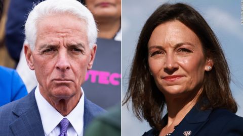 Rep. Charlie Crist, left, and Florida Agriculture Commissioner Nikki Fried