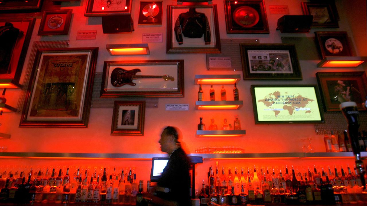 <strong>Wall art: </strong>Hard Rock's huge cache of music memorabilia was the only decor needed.