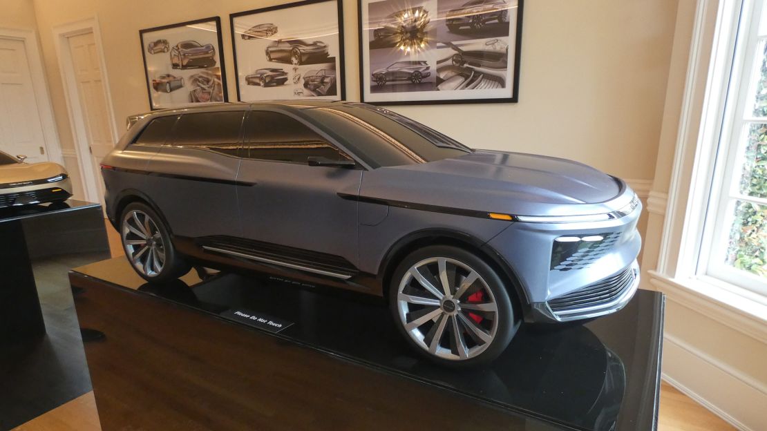 Designers working on vehicles for the new DeLorean imagined what past DeLoreans, like a 2013 SUV concept, might have looked like. They even created models, like this one.