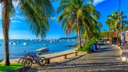 Seafront of Brigitte Bardot in Buzios, Rio de Janeiro. Brazil