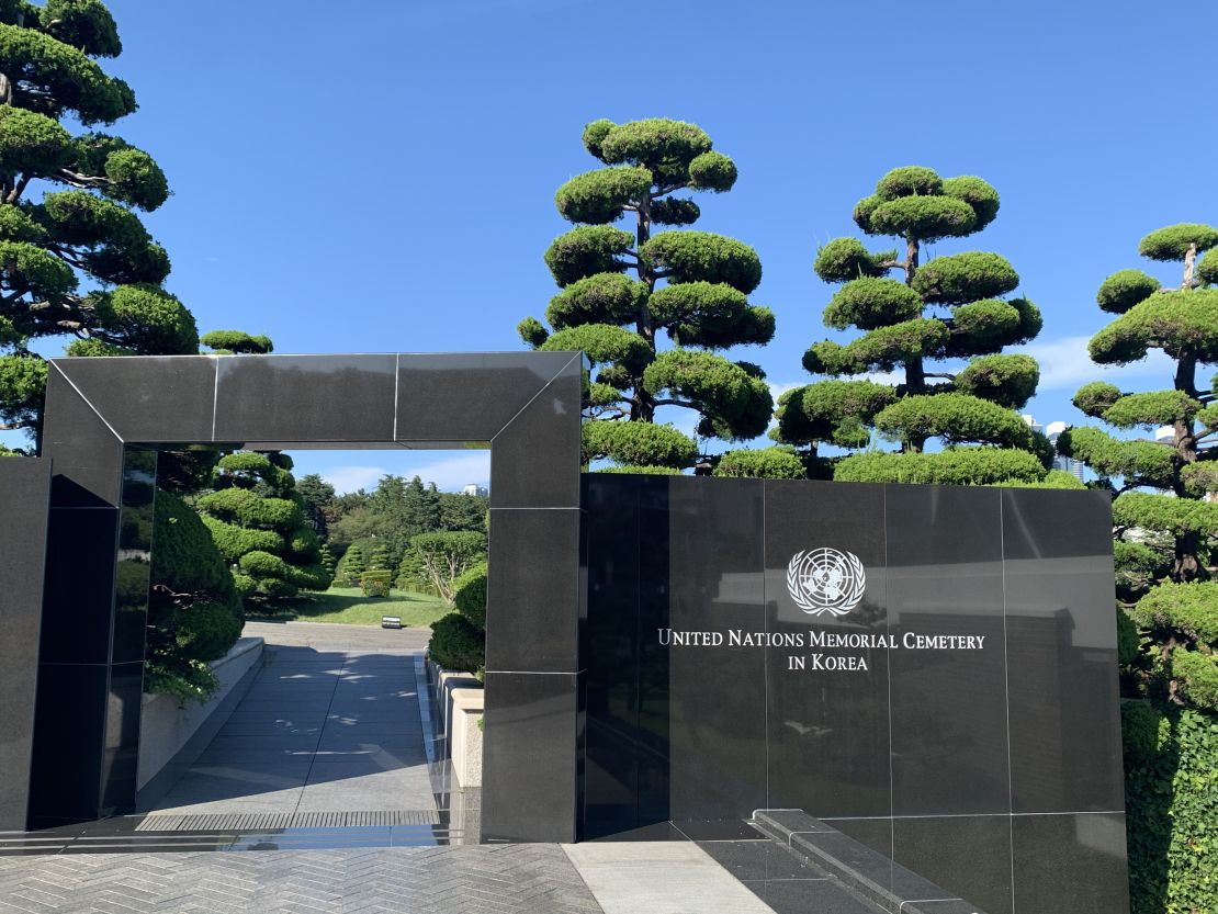 The United Nations Memorial Cemetery in Korea (UNMCK) in Busan on August 21.
