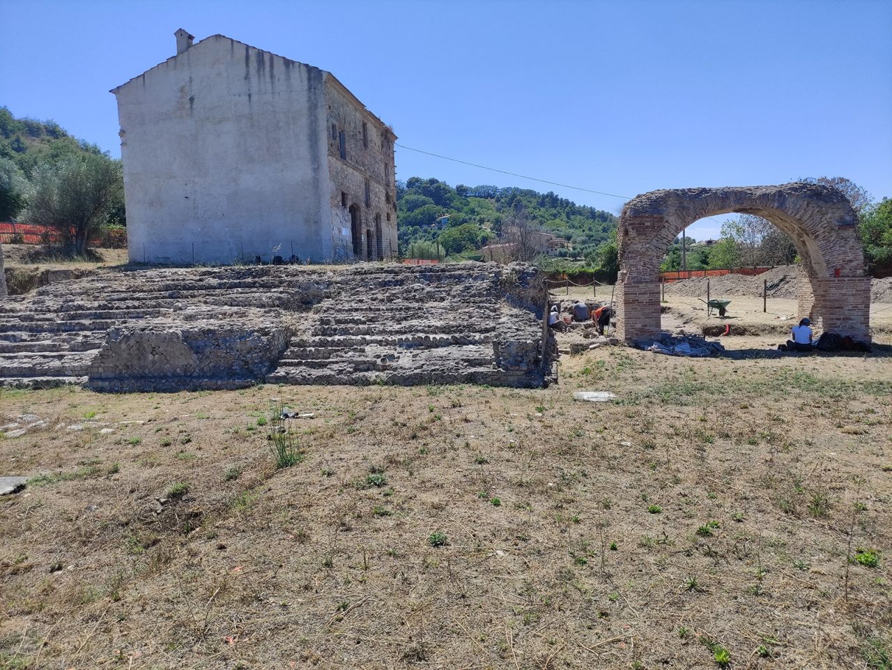 Fragments of the shrine lie one meter (more than three feet) below ground.
