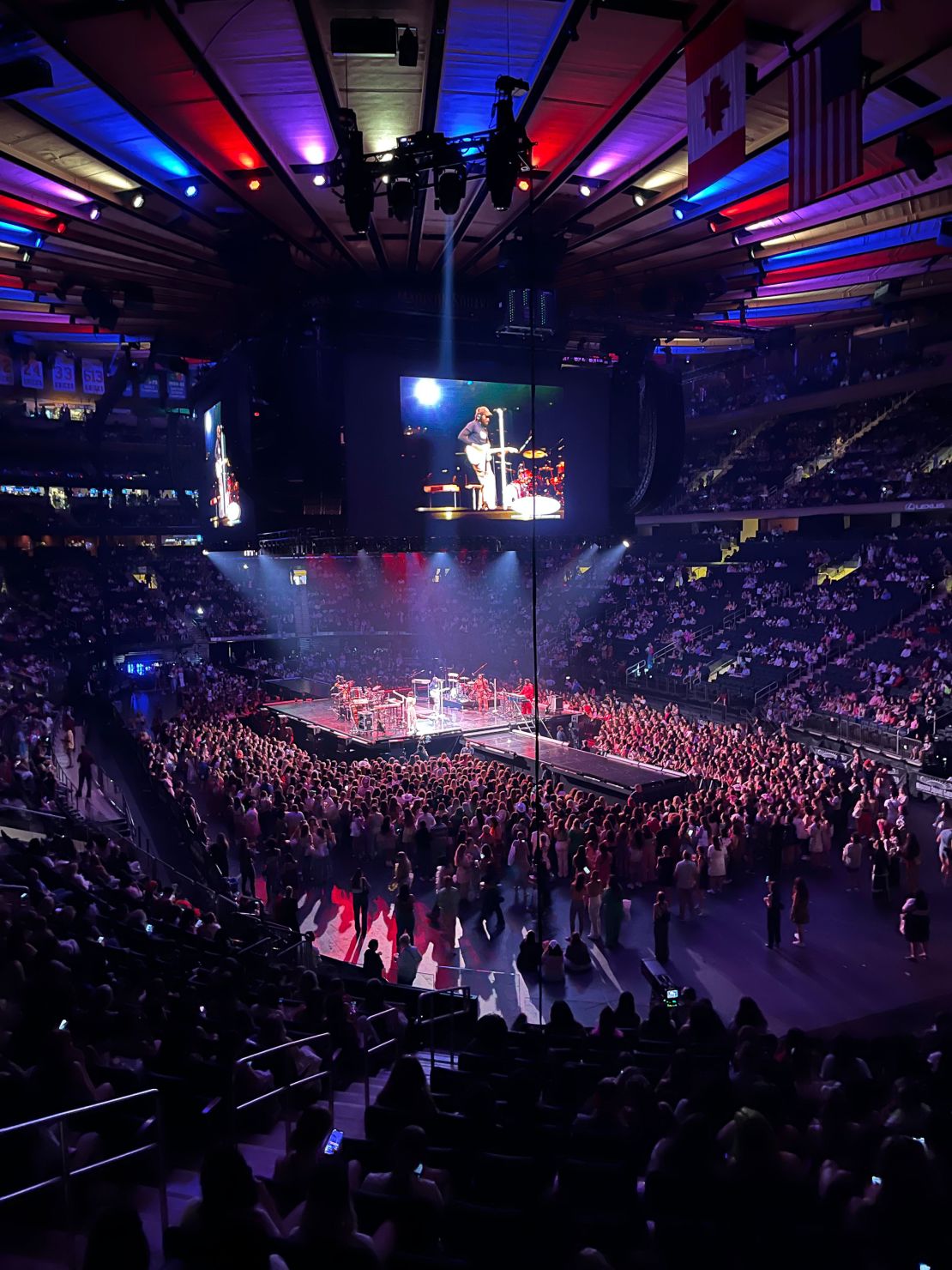 The stage at Styles' show inside MSG. 