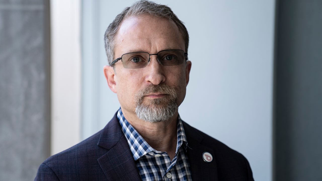Peiter Zatko, known as Mudge in the computer hacking community, poses for a portrait in Washington, D.C., U.S., August 22, 2022. Photo by Sarah Silbiger for CNN