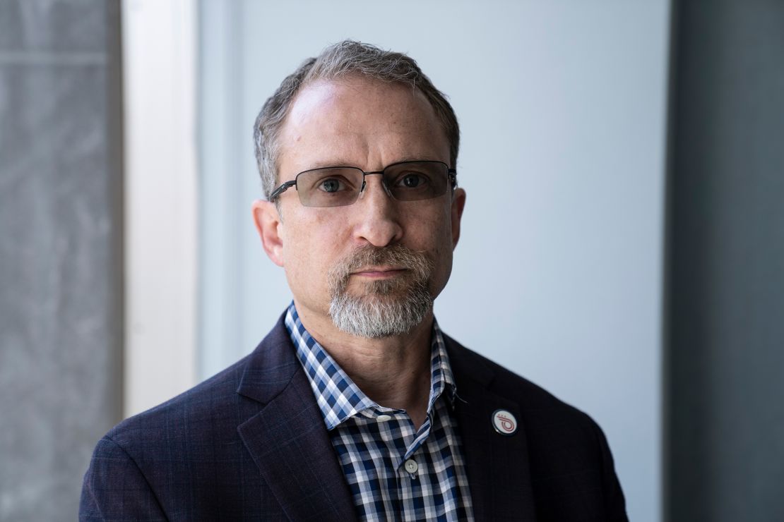 Peiter Zatko, known as Mudge in the computer hacking community, poses for a portrait in Washington, D.C., U.S., August 22, 2022. Photo by Sarah Silbiger for CNN