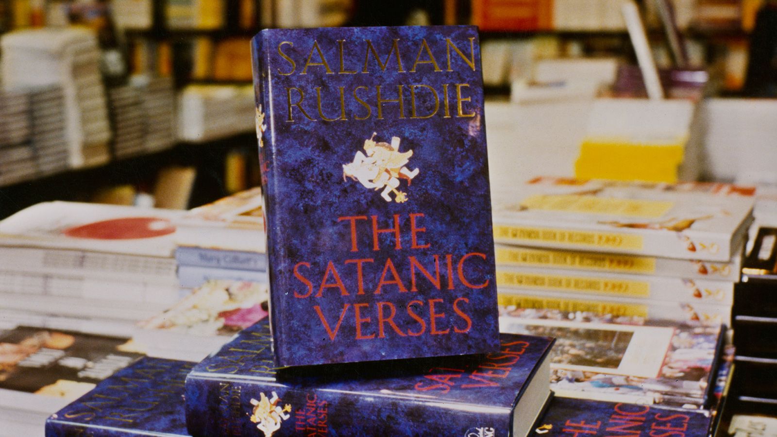 In which year Satanic verses was banned?