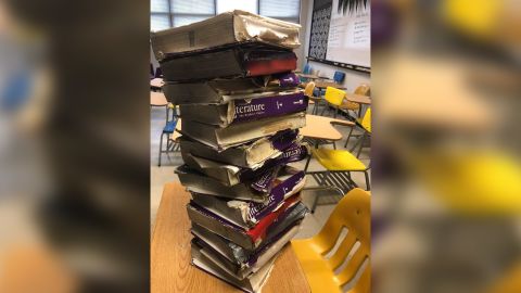 Tattered text books and poor school conditions were one of the reasons some teachers in Oklahoma protested in 2018.