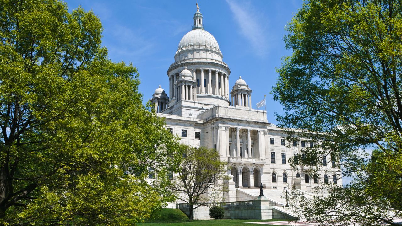 The Rhode Island State House in Providence. 