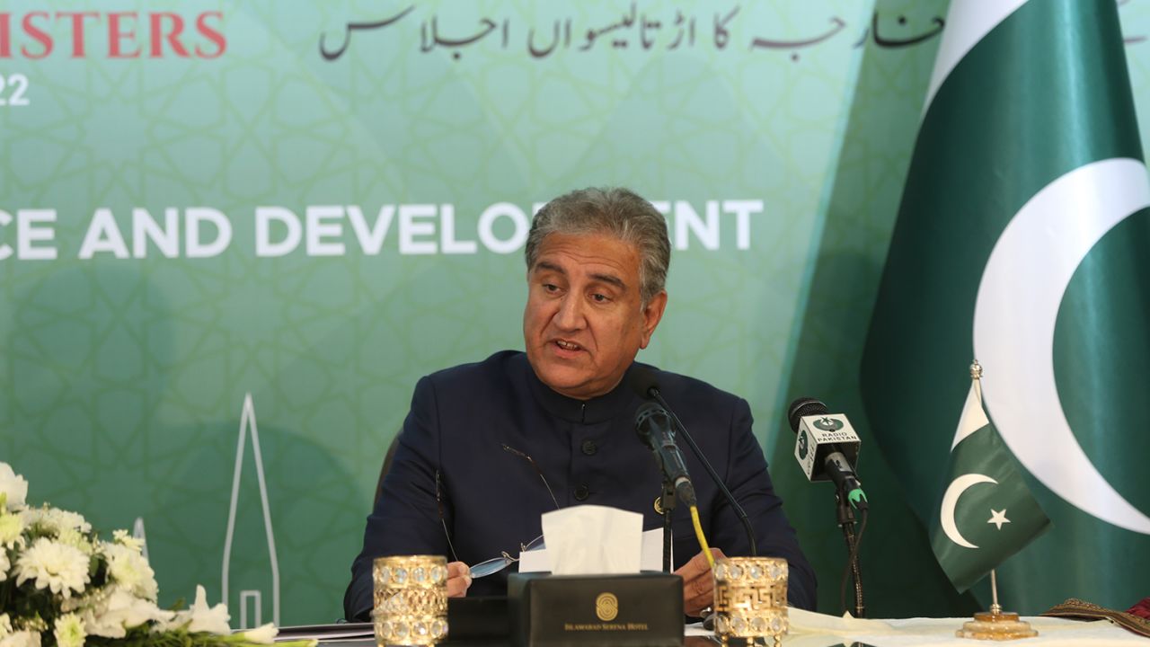 Pakistan's Foreign Minister Shah Mahmood Qureshi.