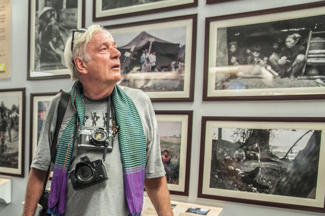 Vietnam War photojournalist Tim Page visits the War Remnants Museum in Ho Chi Minh City, Vietnam in April 2015.