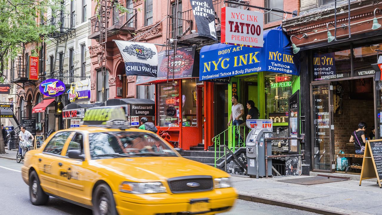 MacDougal Street in New York's Greenwich Village, is at 29 on the list.